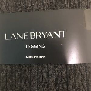 NWT Lane Bryant gray cable knit leggings Size 2X